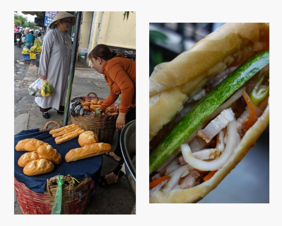 Bánh mi with Jodi in Vietnam