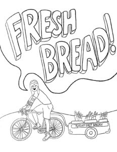AUGUST FIRST COLORING BOOK: BREAD BIKE
