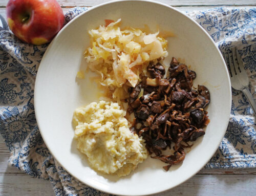 New Year’s Day Mushrooms and Sauerkraut, For Good Luck